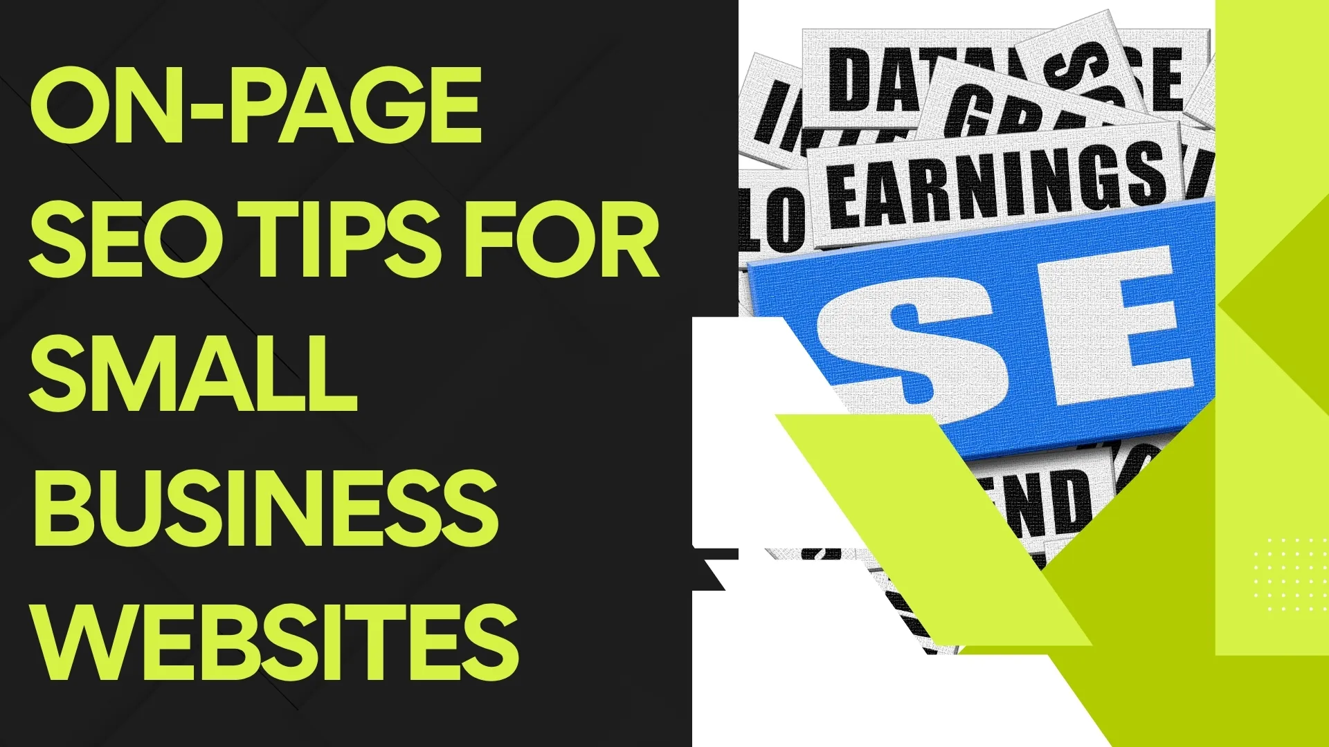 On-Page SEO Tips for Small Business Websites (Including Local Elements)